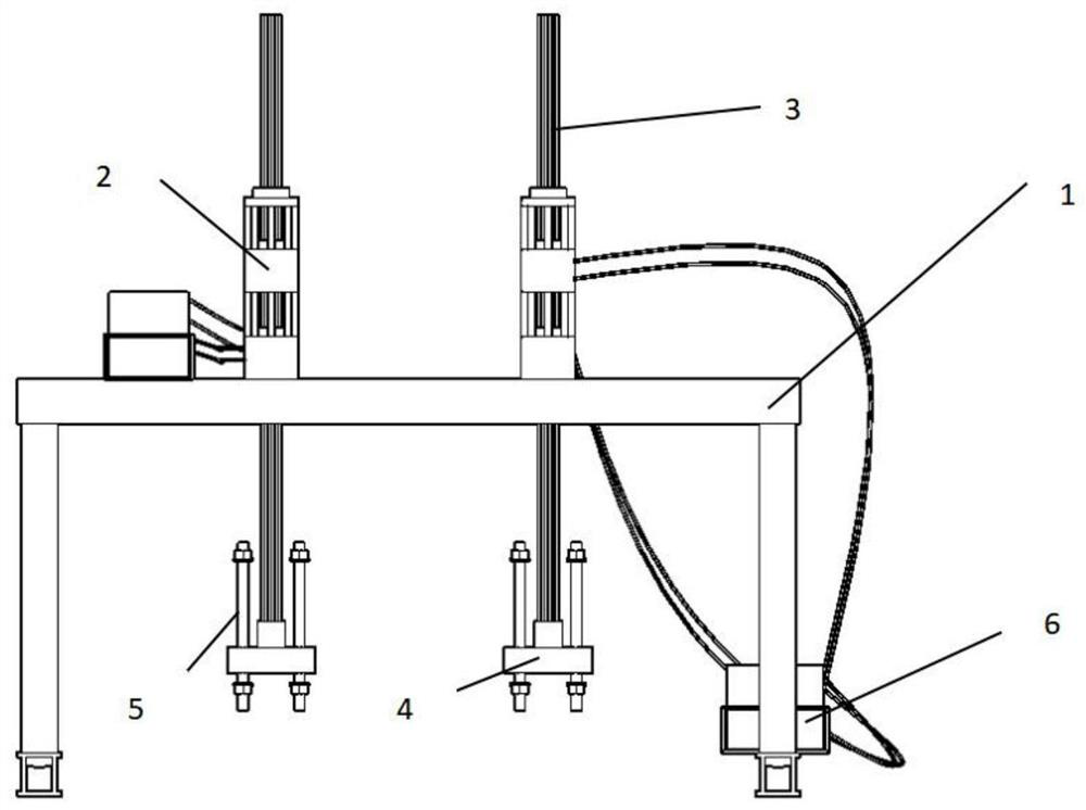 Storing and lifting device and method for U-shaped beam