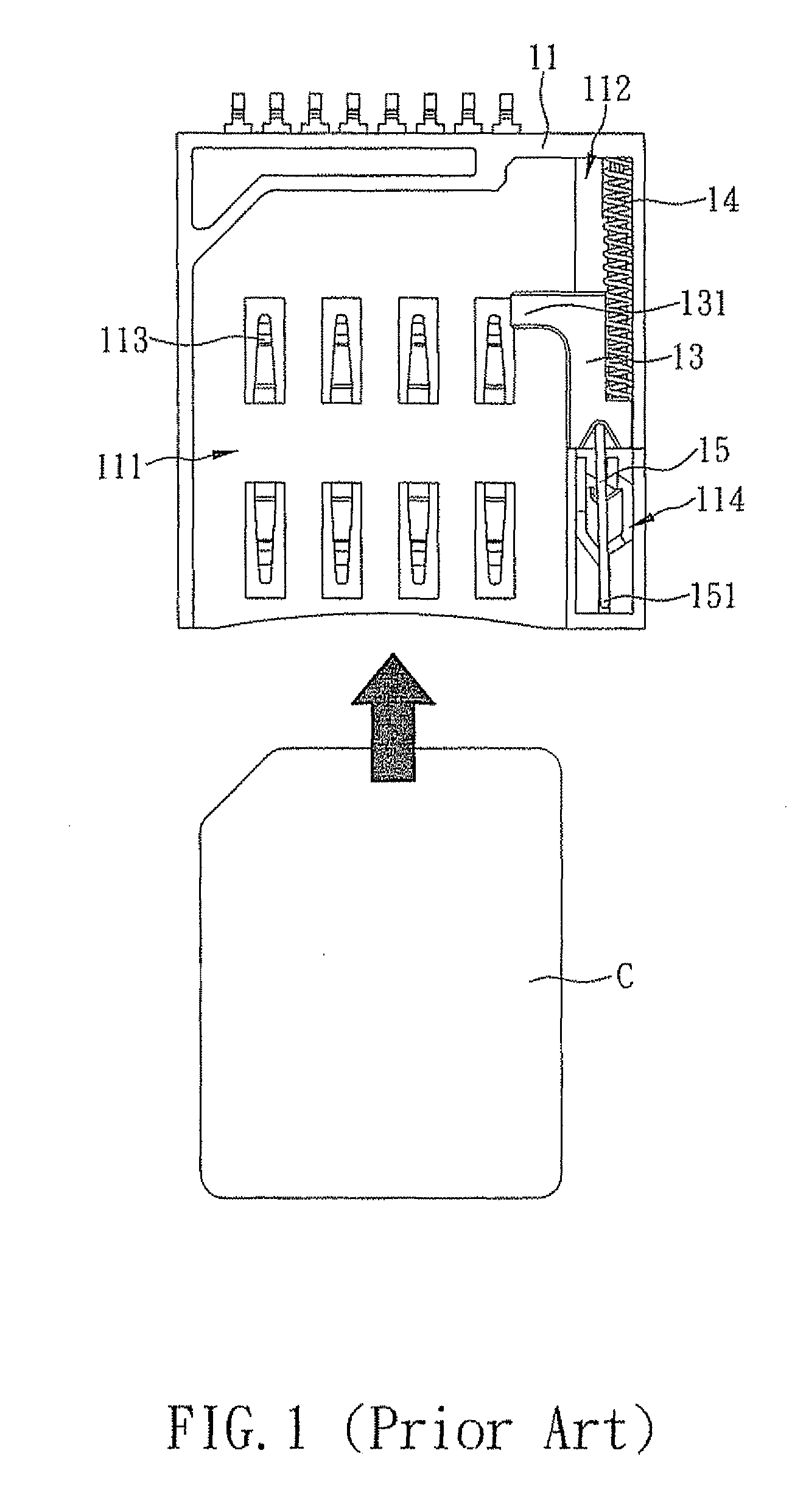 Card insert/eject mechanism having a position-limiting plate engaging a sliding block