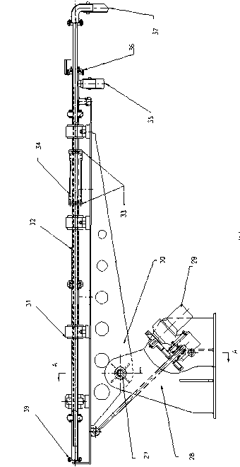 Test device and test method of simulating well concentration cement slurry displacement efficiency