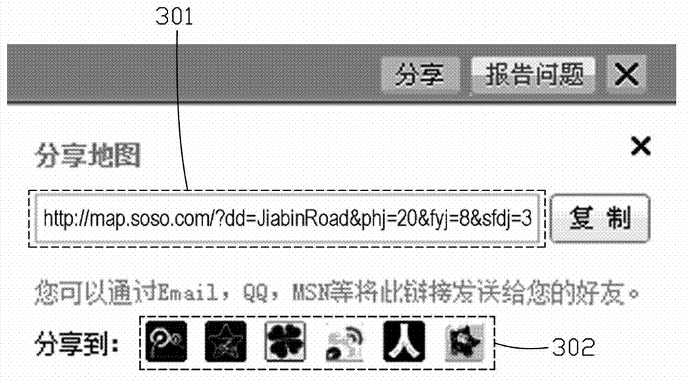 Method and system for sharing streetscape views to social network site