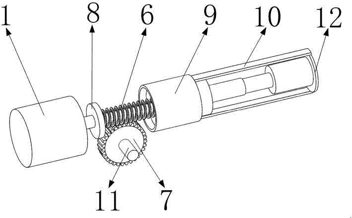 Adjustable worm transmission mechanism for wheelchair