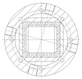 Manufacturing method of round-to-square complex inner cavity structure