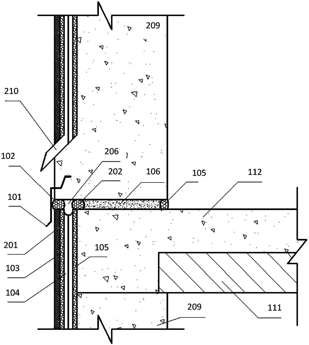 Waterproof structure for joint of exterior wall of fabricated shear wall