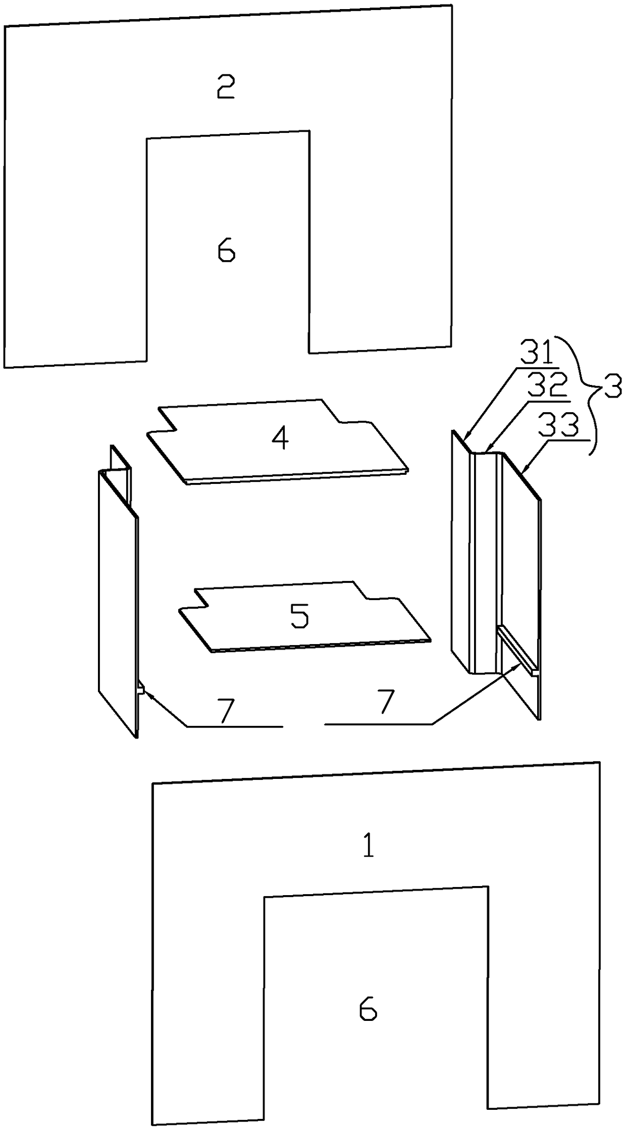 Reserved hole forming composite pattern plate of shear wall used for outrigger, shear wall, reserved hole plugging block and method thereof