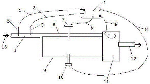 Water inlet device of pressure-superposed water supply pump station