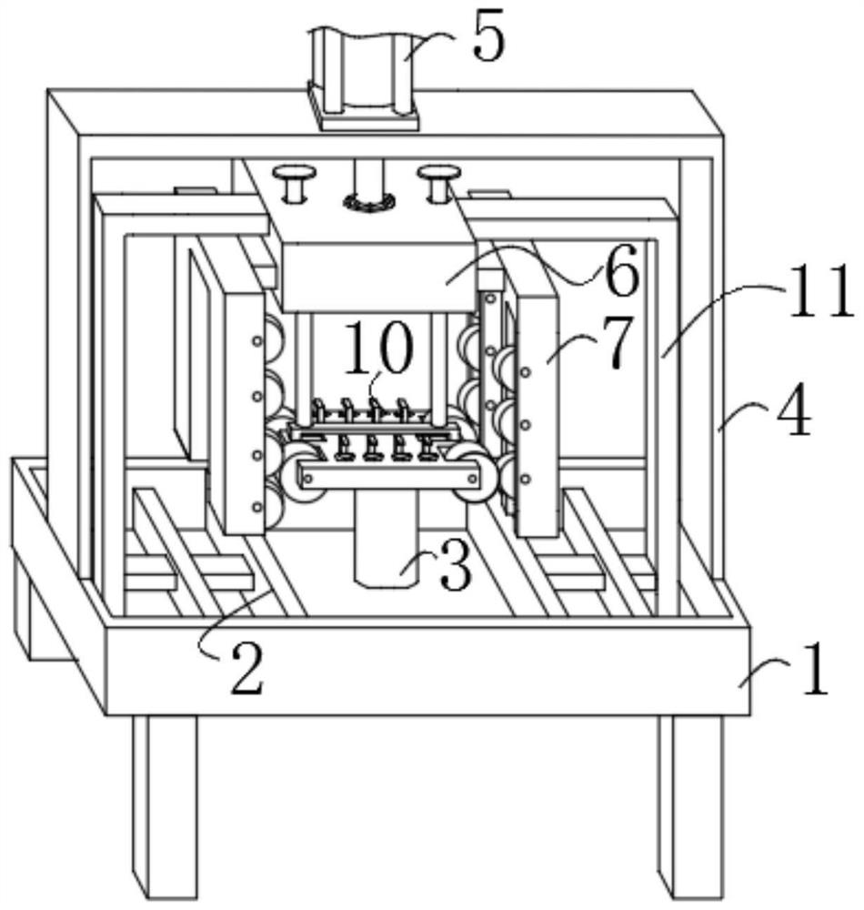 Brush gluing device