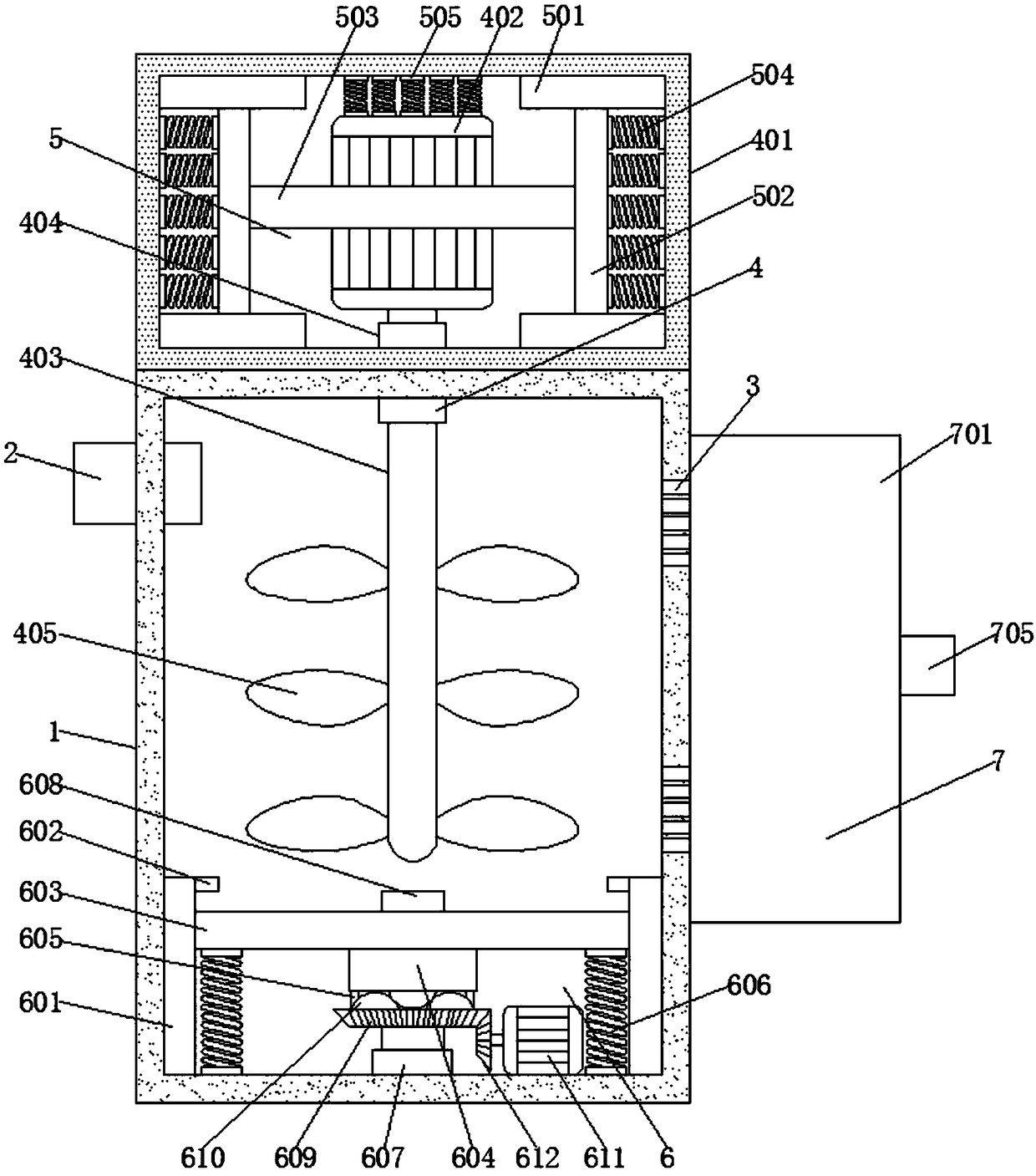 Agricultural straw smashing device