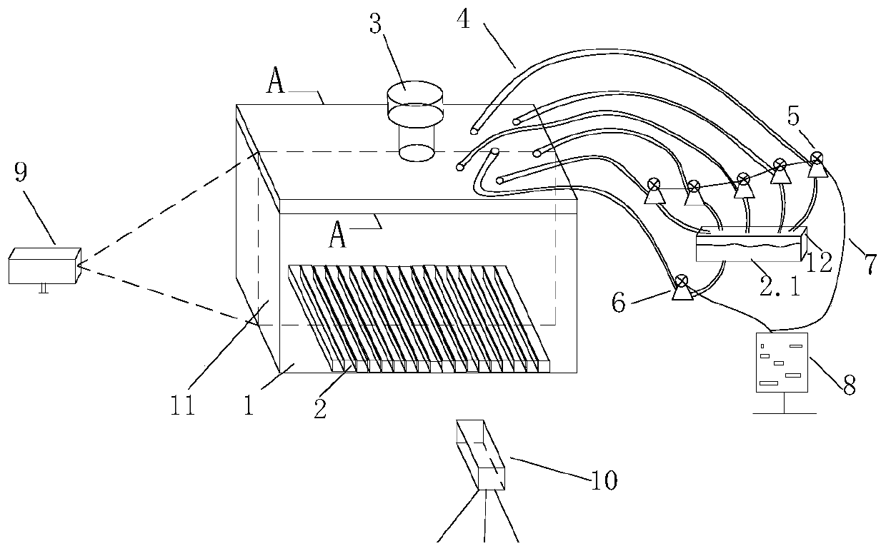 Coal and uranium coordinated mining perspective physical simulation device and application method