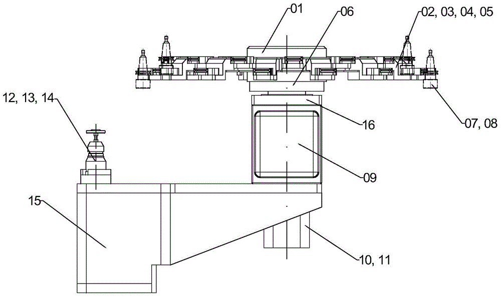 Two-layer disk type tool changer device