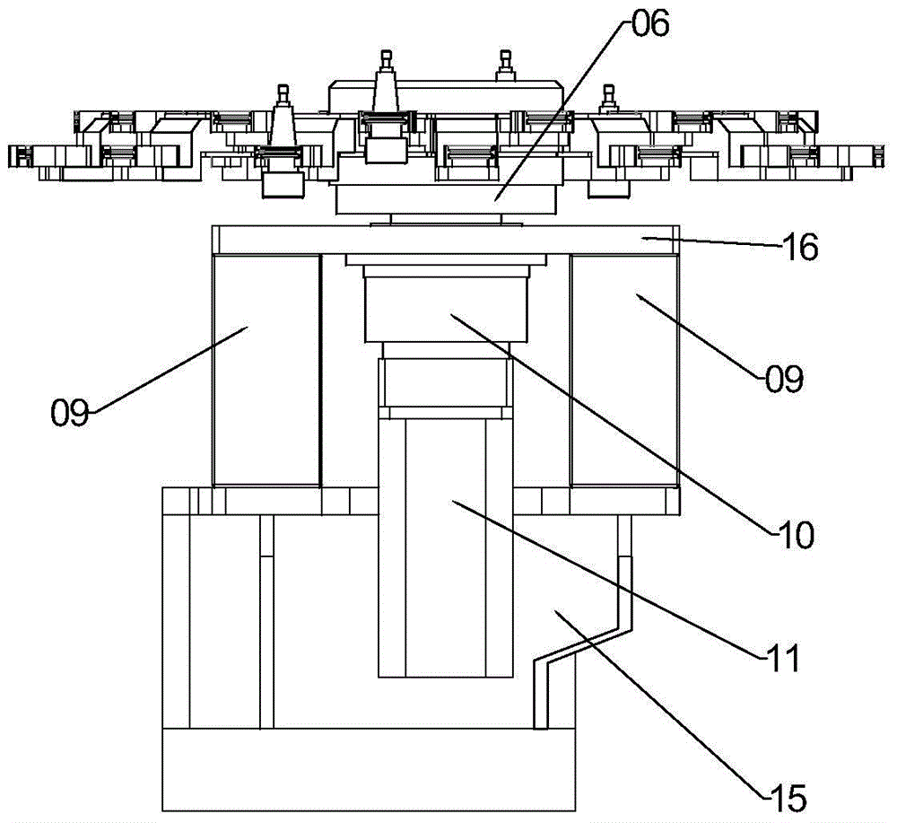 Two-layer disk type tool changer device