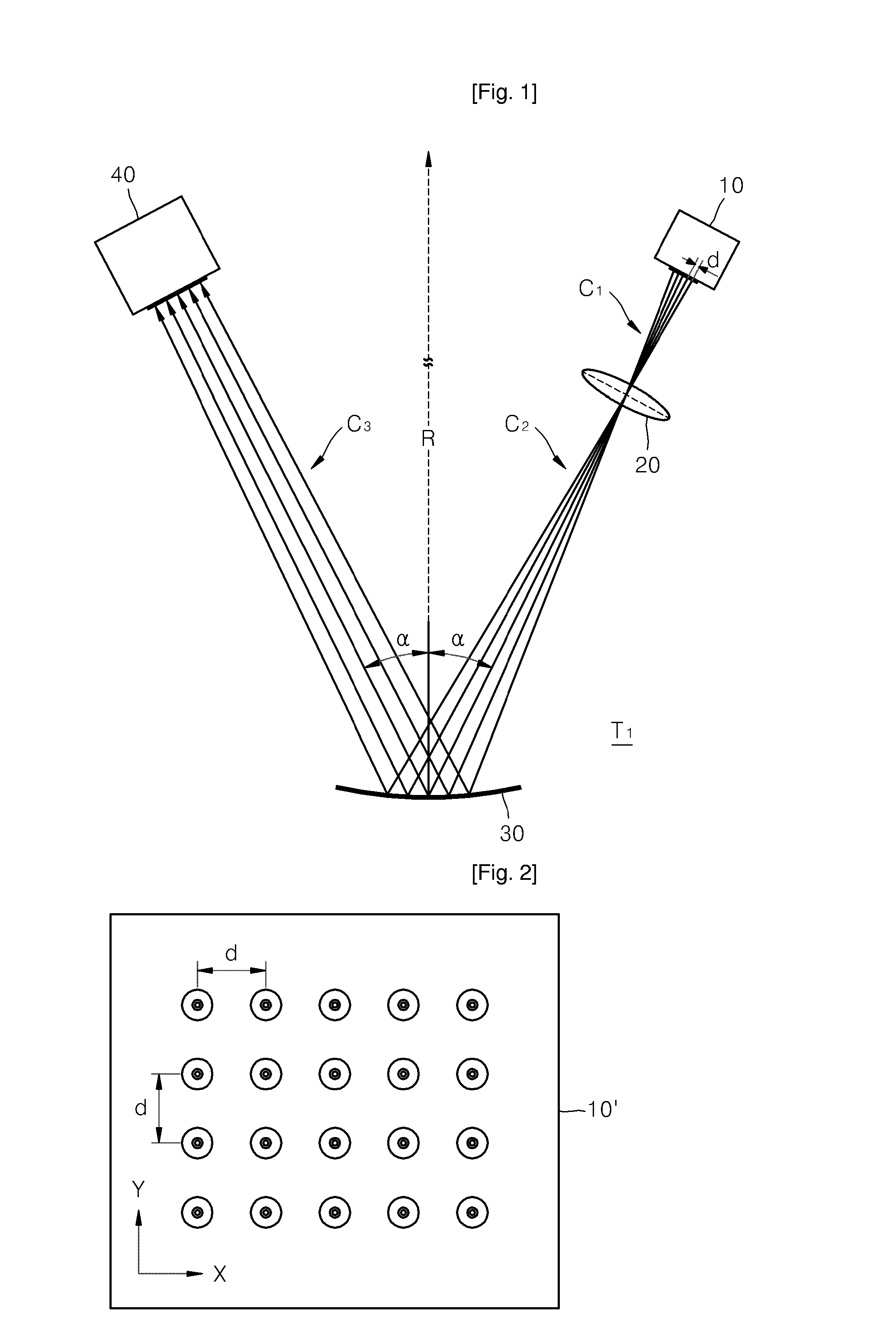 Apparatus and Method for Measuring Curvature Using Multiple Beams