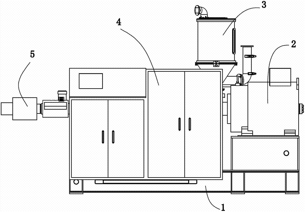 Production line for butt welding plastic-steel compounded force pipe