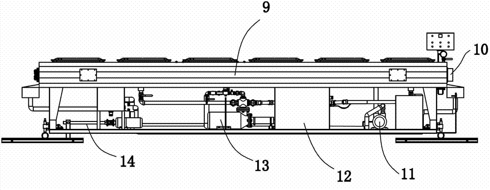 Production line for butt welding plastic-steel compounded force pipe