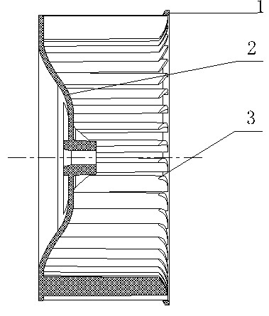 Centrifugal fan impeller for range hood