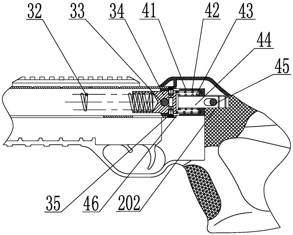 A shock-absorbing air gun