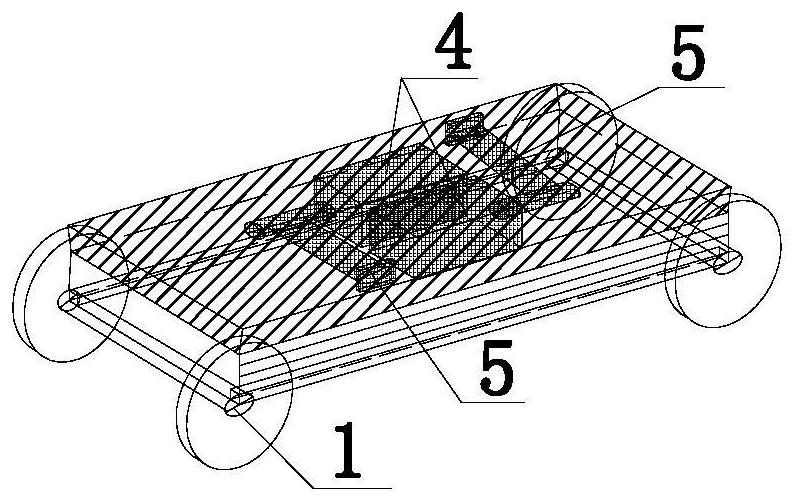 Auxiliary device for multi-point measurement by using geological radar