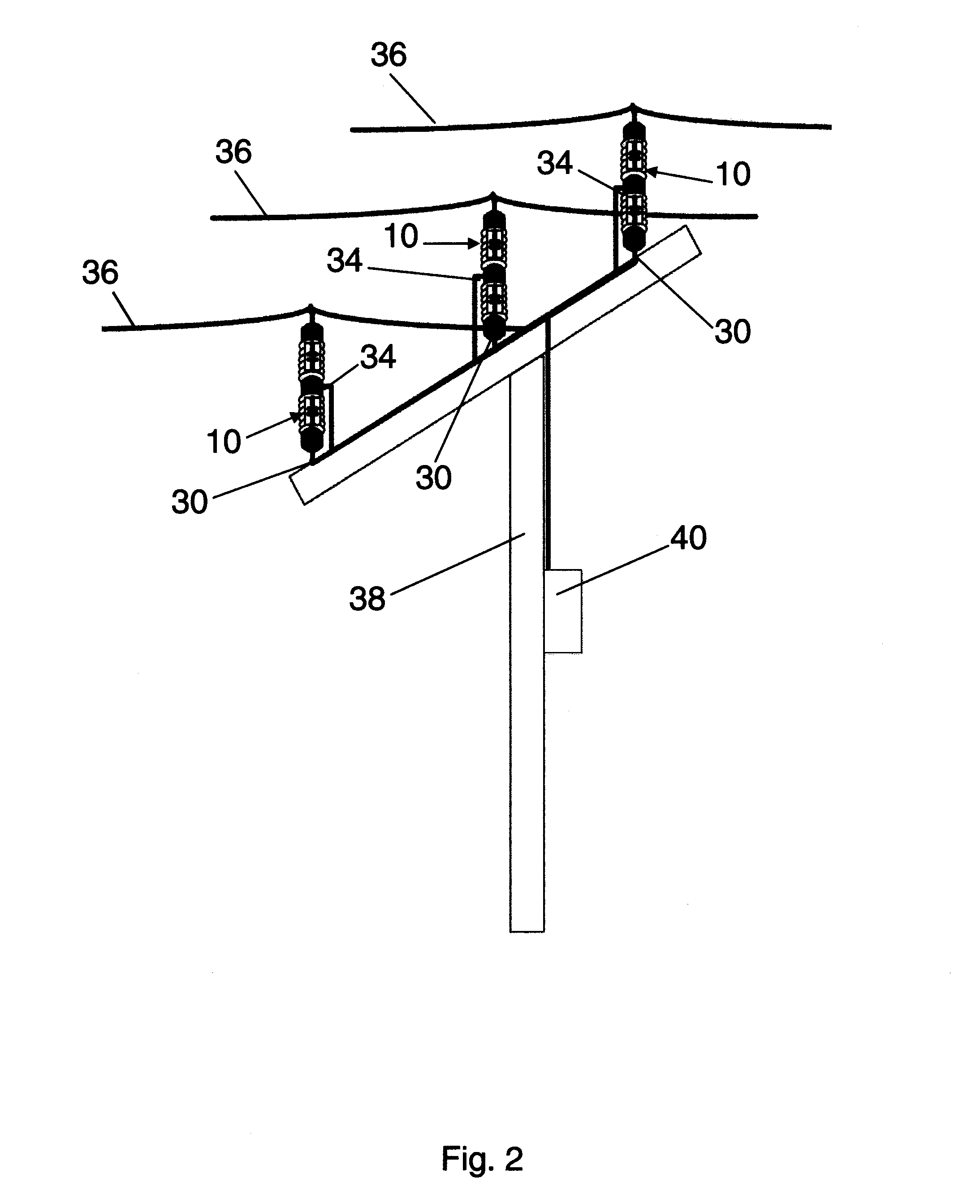 Insulator integrated power supply