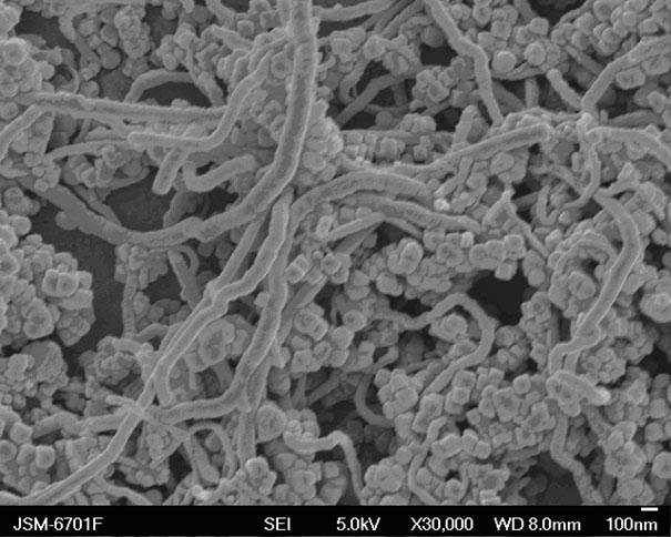 Method for preparing nanometer Co-Fe prussian-blue complex-carbon nano tube composite hydrogen peroxide sensor