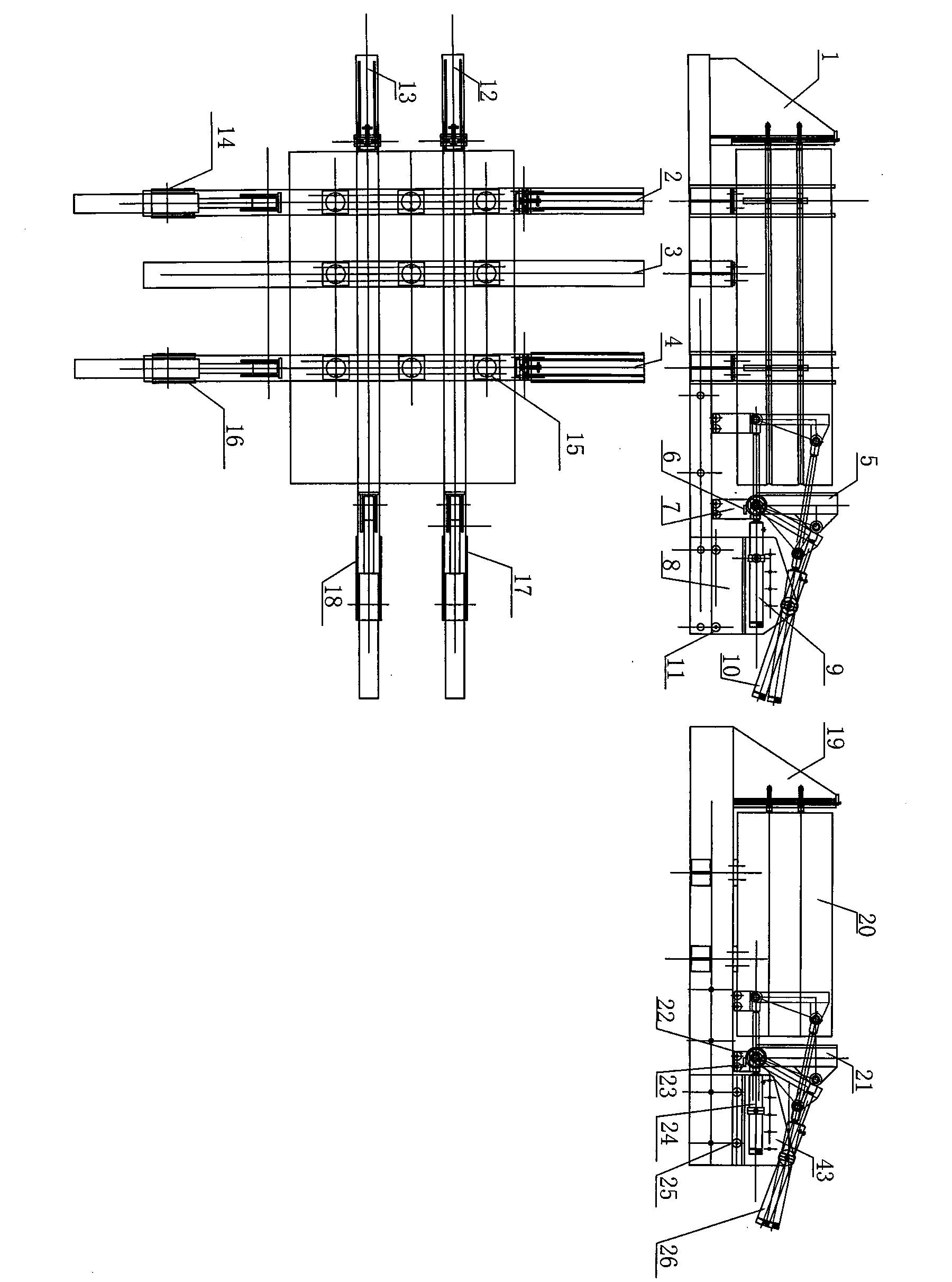 Hydraulic straightening platform