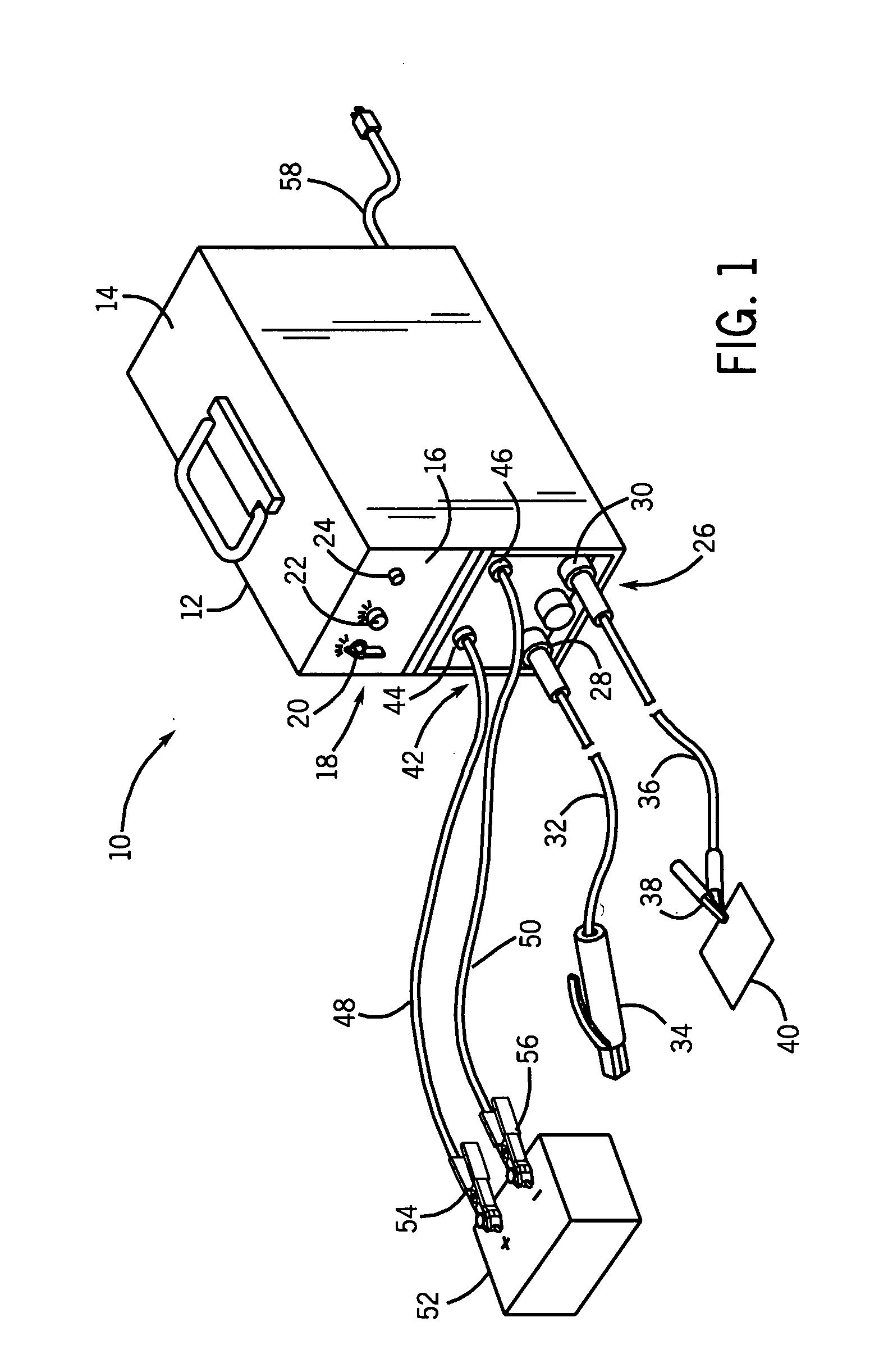 Welder with intelligent battery charger