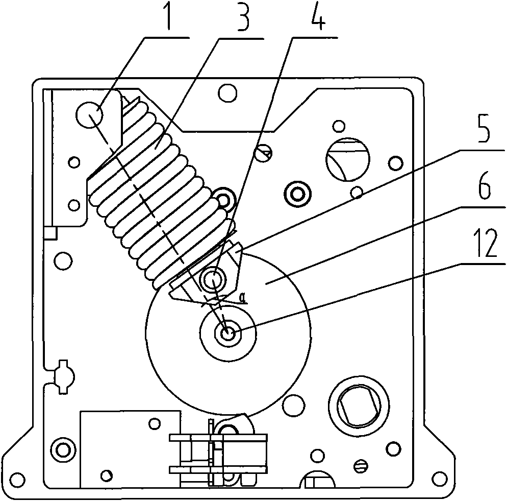 Energy-storing system of energy-storing electrically operated device