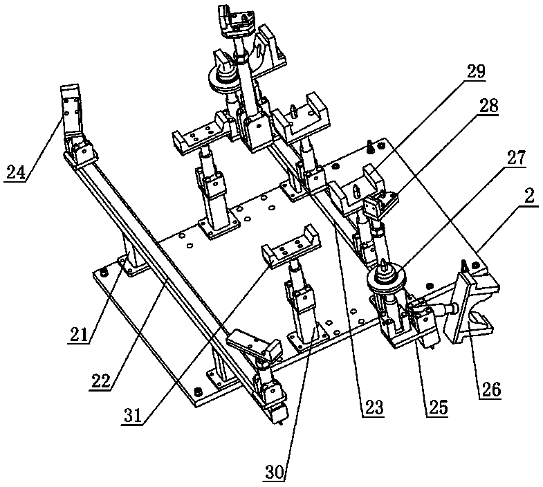 Flexible support device suitable for multiple model powertrain assemblies