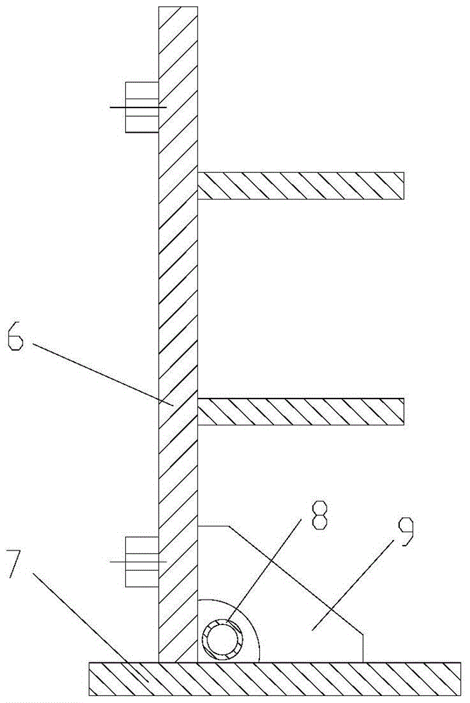 An end steel shell installation position adjustment device and operation method