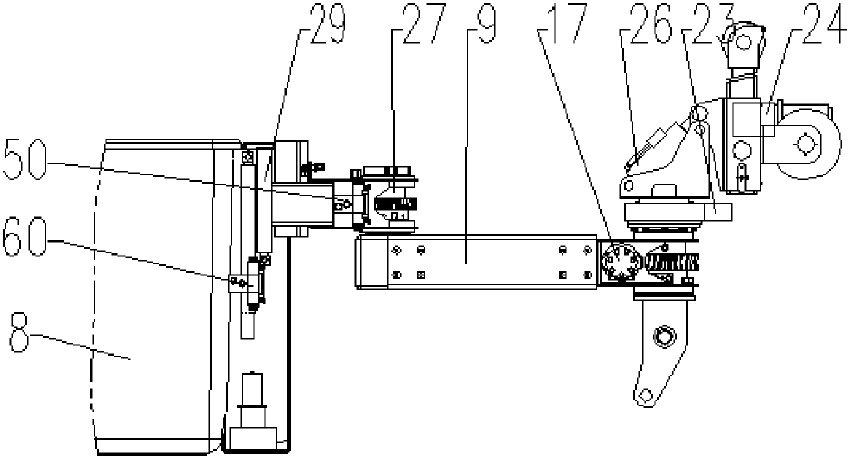 Small connecting lever insulated overhead working truck cantilever crane and control system thereof