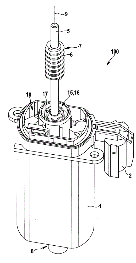 Bearing device for armature shaft of transmission drive unit and transmission drive unit