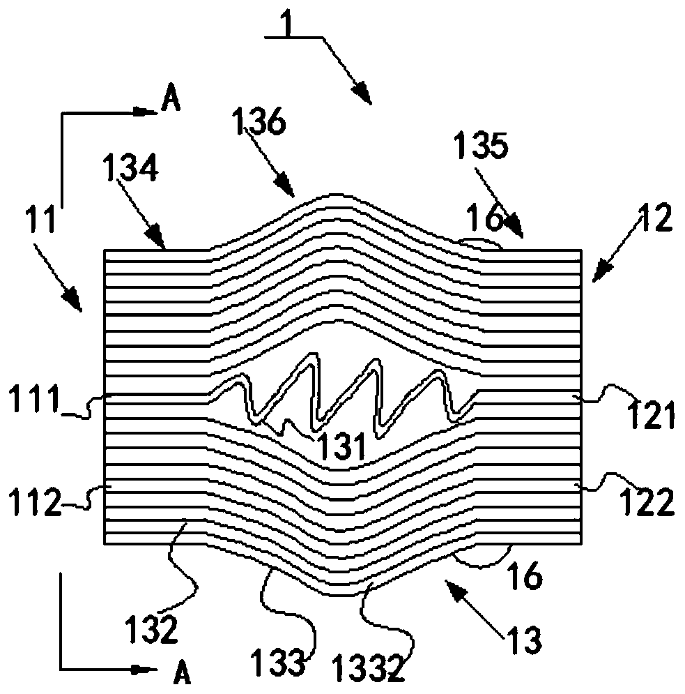 Wall-through purification ventilation pipe with structure for regulating ventilation flow