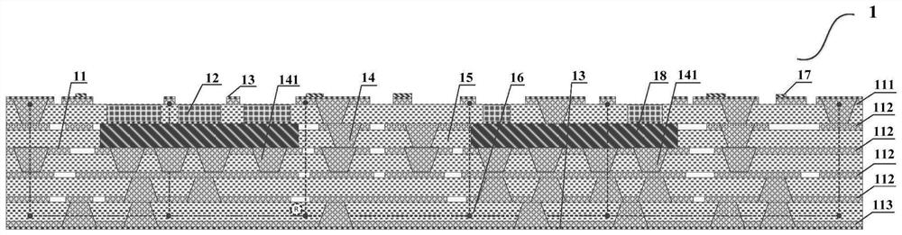 Airtight high-thermal-conductivity LCP packaging substrate and multi-chip system-in-package structure