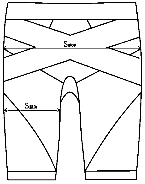 Evaluating method for pressure of tight seamless underwear based on double logarithmic model