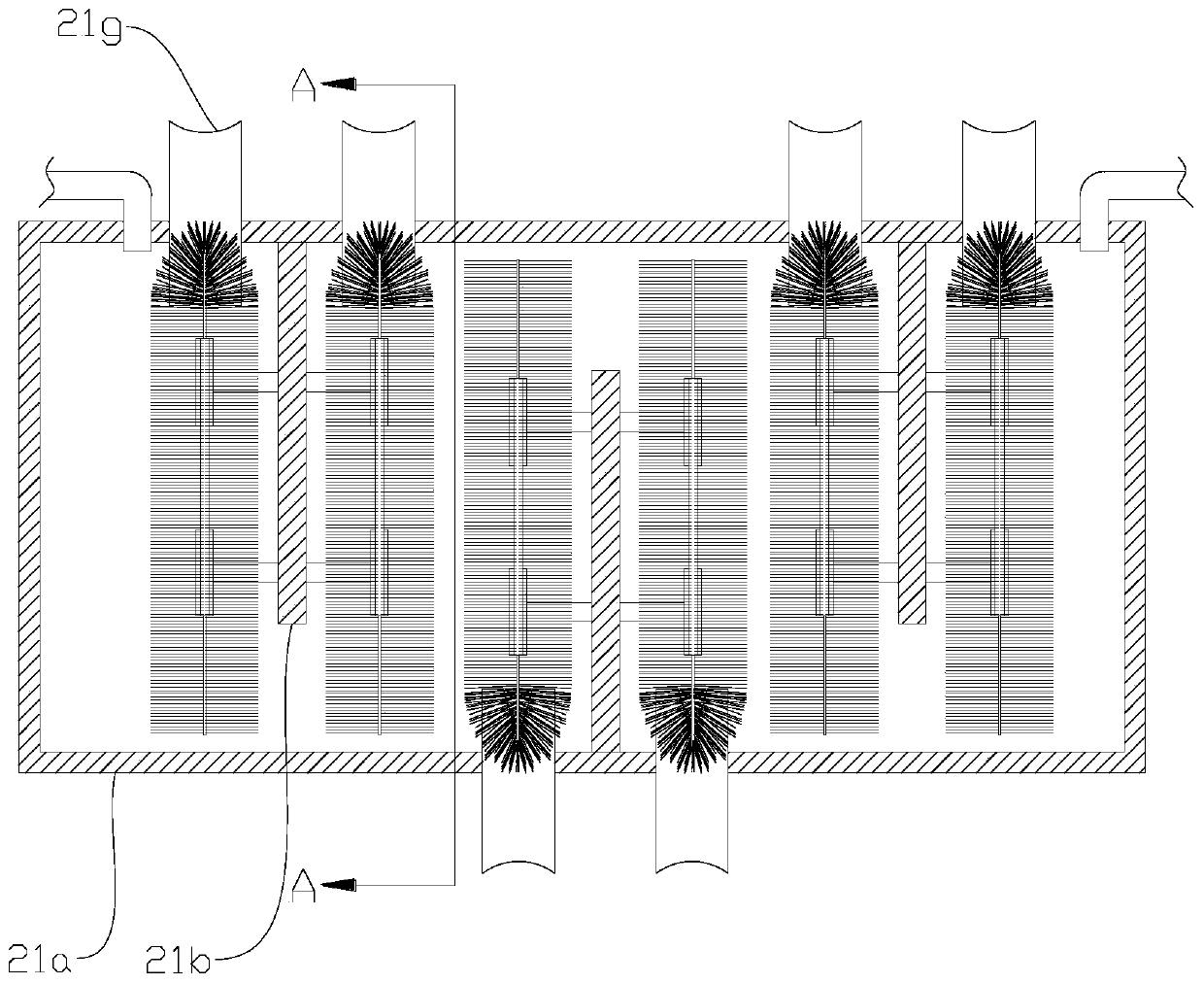 Vegetable soilless culture and fish culture synthetic system