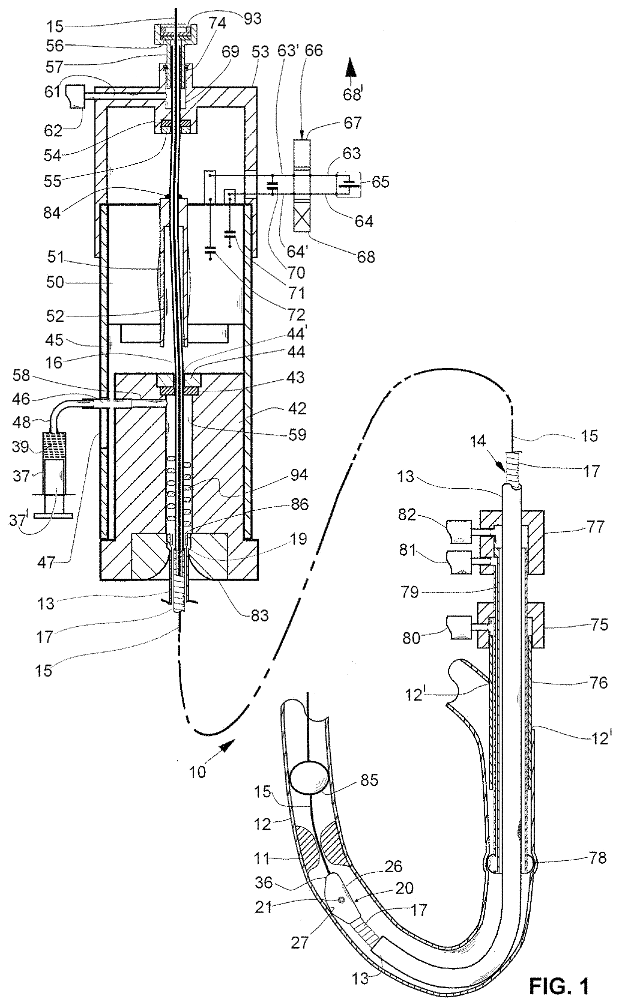 Rotary catheter drive unit containing seal-sets