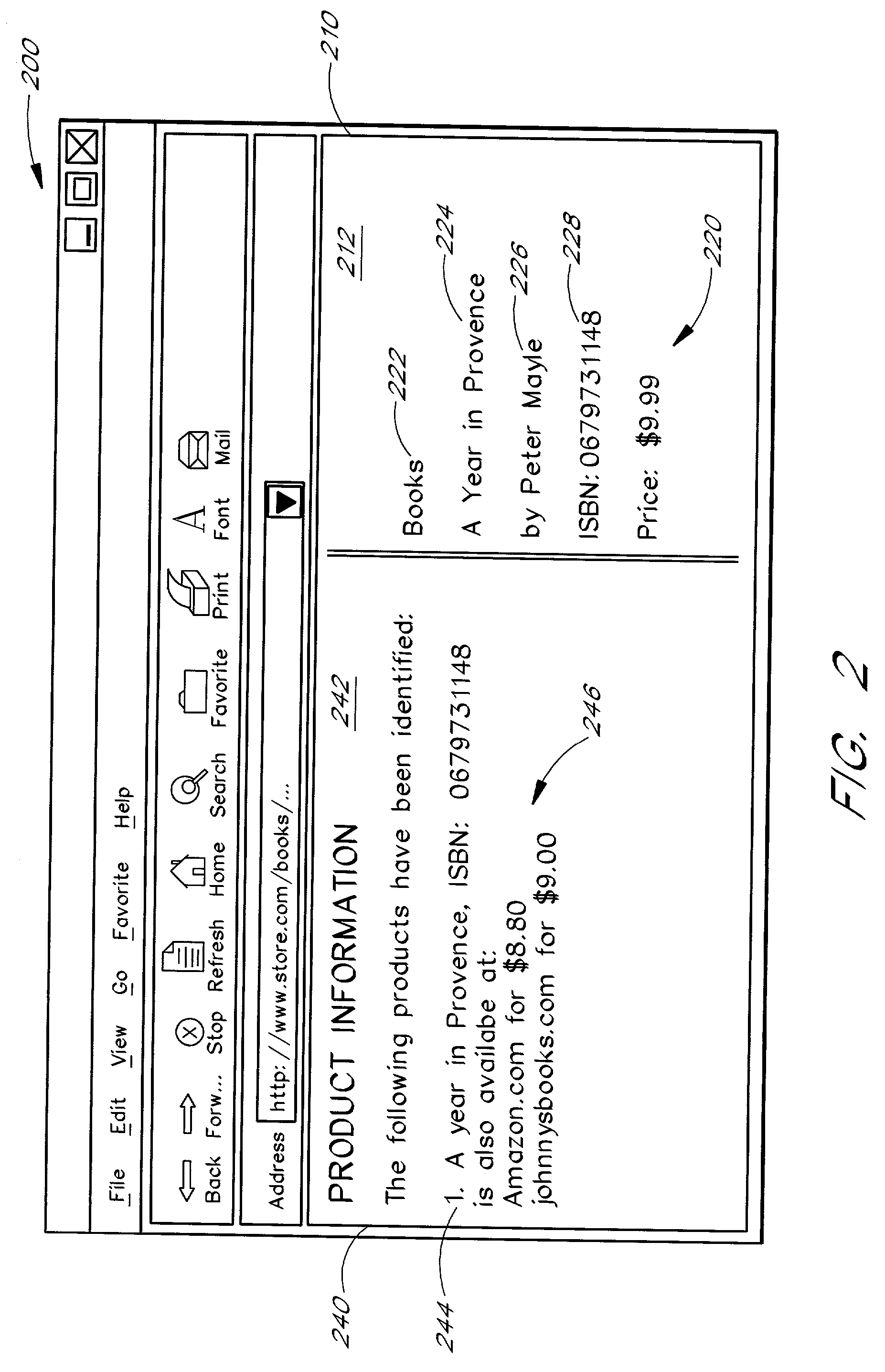 Rules-based identification of items represented on web pages