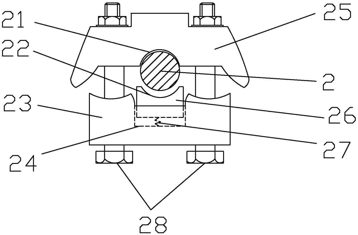 Annular tripping type zinc oxide arrester with fault indication