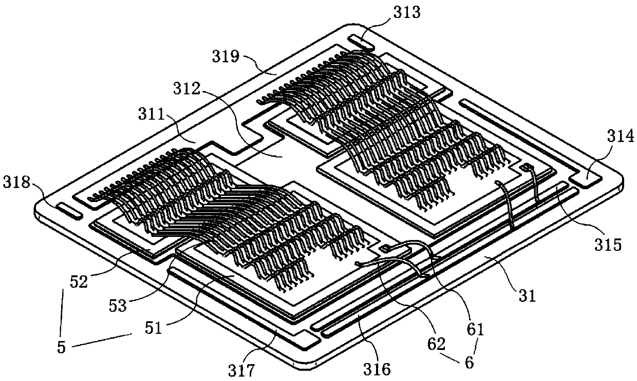 Power semiconductor module packaging structure