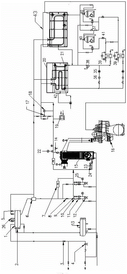 A marine heavy fuel oil purification heating system