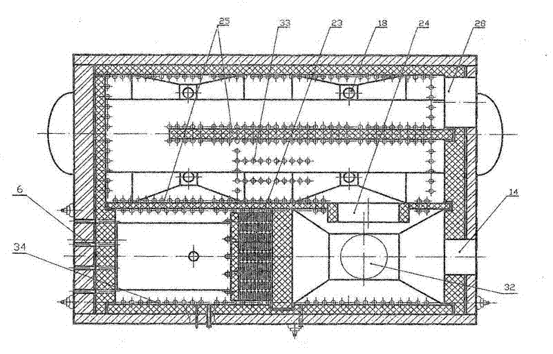 Boiling type rice husk combustion boiler