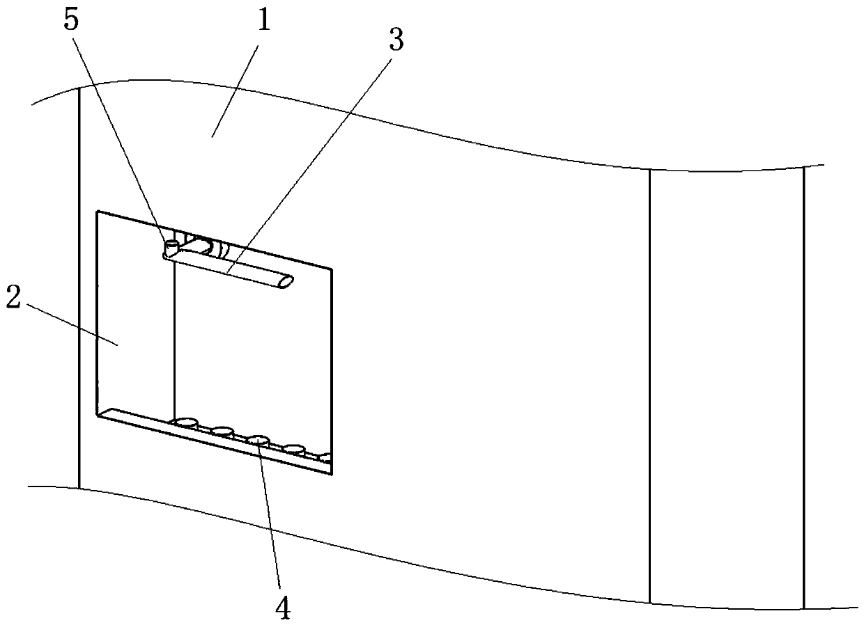 Display cabinet door handle with disinfection function