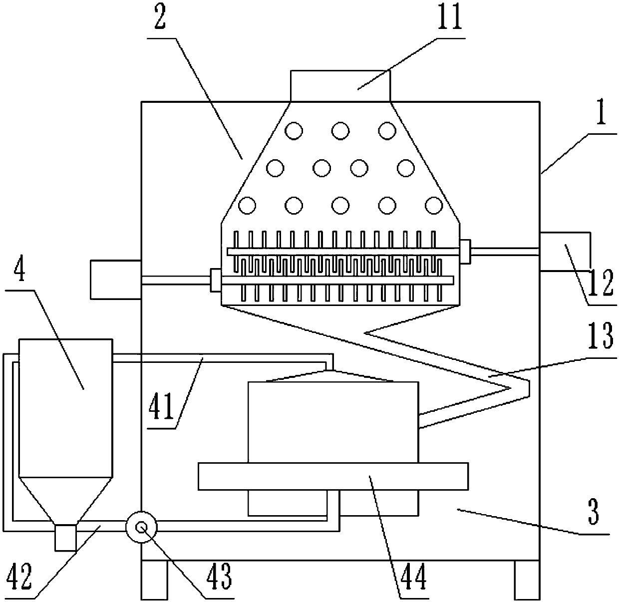 Optional type medicine processing crushing device