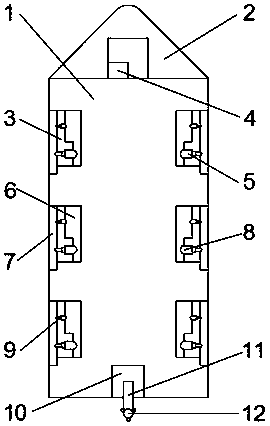 Ship capable of quick braking and steering and provided with airplane runway