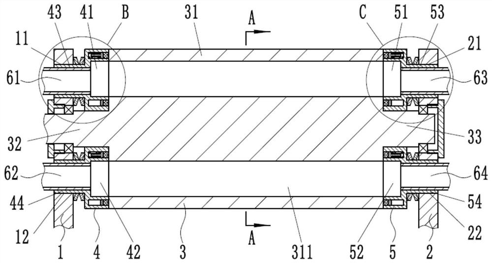 A kind of production device of mixed raw material high temperature resistant capacitive film for automobile and preparation process thereof