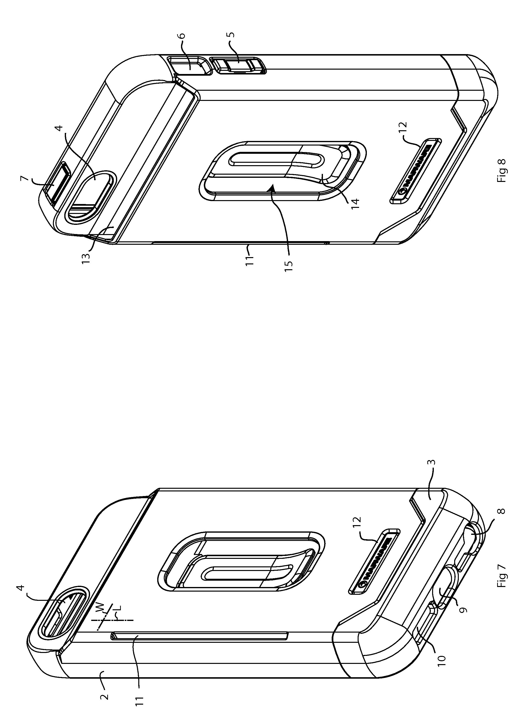 Smartphone case with charge card pocket and stand-up support facility