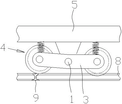 Rail flat car and seamless intersection steel rails used in fit with same