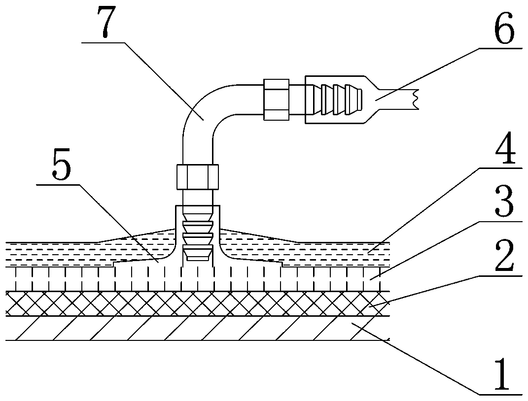 Liquid pressure leakage detecting system for double-layer lining of underground oil tank of filling station