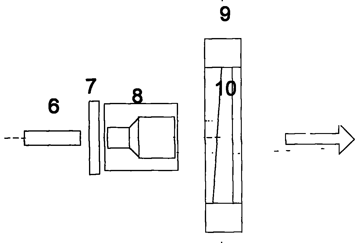 Device simulating laser target of small-angle movement