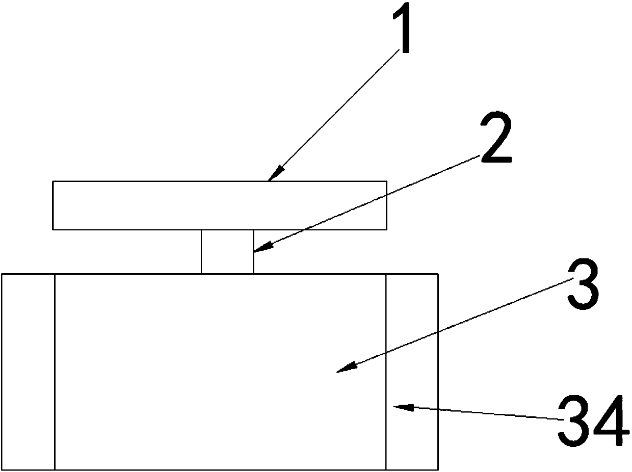 Hidden mechanical lifting table