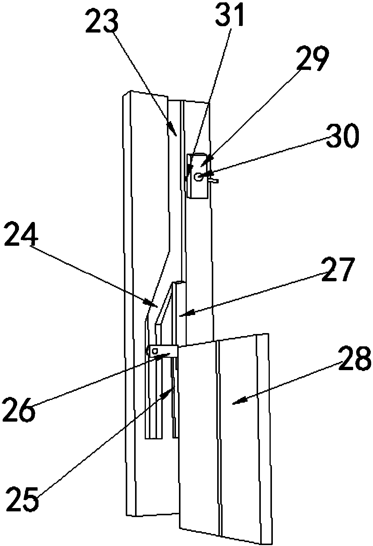 Hidden mechanical lifting table