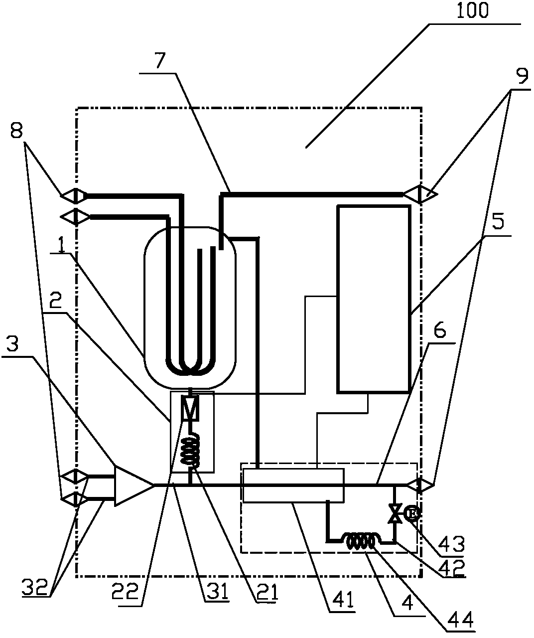 Oil and coolant control device and method for air conditioner, air conditioning system and air conditioner